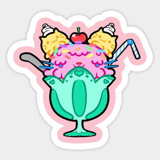 Kitty Icecream Sticker